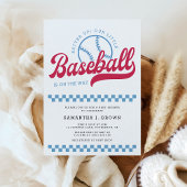 Onze honkbal op de weg Baseball Boy Baby shower Kaart