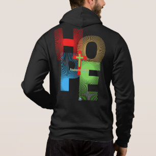 ONZE HOOP IS IN JESUS Romans 15:13 Christelijk des Hoodie