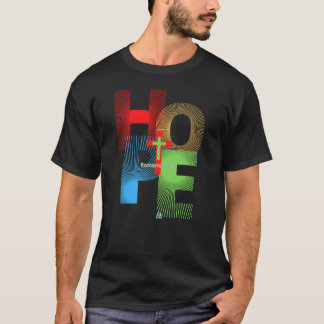 ONZE HOOP IS IN JESUS Romans 15:13 Christelijk des T-shirt