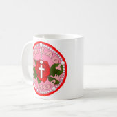 Onze hoopvolle dame koffiemok (Voorkant links)