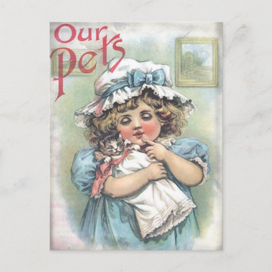 Onze huisdieren briefkaart (Voorkant)