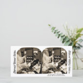 Onze huisdieren Droom van Oude Sinterklaas Stereov Feestdagenkaart (Staand voorkant)