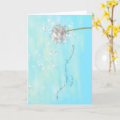 Onze hulp, sympathie en welkomstkaart voor elk cad kaart (Gele Bloem)