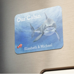 Onze hut stateroom cruise deur marker Shark Magneet