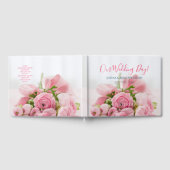 Onze huwelijksdag, namen en datum, bloemen, foto's gastenboek (Volledig)