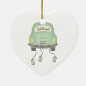 Onze huwelijksdag op persoonlijke titel keramisch ornament (Achterkant)