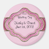 Onze huwelijksdag (Roos) Magneet (Voorkant)