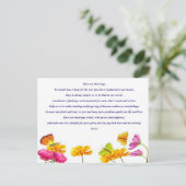 Onze huwelijksgebed zonder blote ogen briefkaart (Staand voorkant)