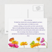 Onze huwelijksgebed zonder blote ogen briefkaart (Voorkant / Achterkant)