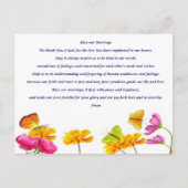 Onze huwelijksgebed zonder blote ogen briefkaart (Voorkant)