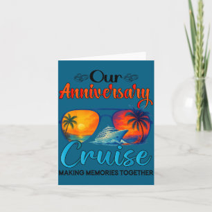 Onze huwelijksjubileum cruise echtgenoot echtgenot kaart