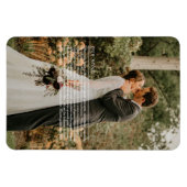 Onze huwelijkslied-teksten foto magneet (Horizontaal)