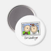 Onze huwelijksmagneet magneet (Voorkant / Achterkant)