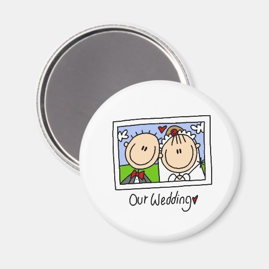 Onze huwelijksmagneet magneet (Voorkant / Achterkant)