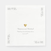 Onze huwelijksreceptie servetten (Voorkant)