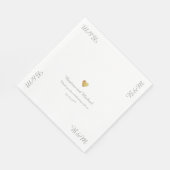 Onze huwelijksreceptie servetten (Hoek)