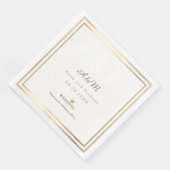 Onze huwelijksreceptie servetten (Hoek)