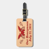 Onze huwelijksreis bagagelabel (Voorkant verticaal)