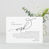 Onze huwelijksreis wens, bruiloft nodigt behuizing kaart (Staand voorkant)