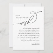 Onze huwelijksreis wens, bruiloft uitnodigt kaart (Voorkant)