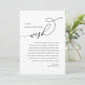 Onze huwelijksreis wens, bruiloft uitnodigt kaart (Staand voorkant)