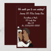 Onze huwelijksuitnodiging kaart (Voorkant / Achterkant)