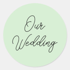 Onze huwelijksuitnodiging zegels