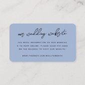 Onze huwelijkswebsite | QR Code Simple Photo RSVP Informatiekaartje (Voorkant)