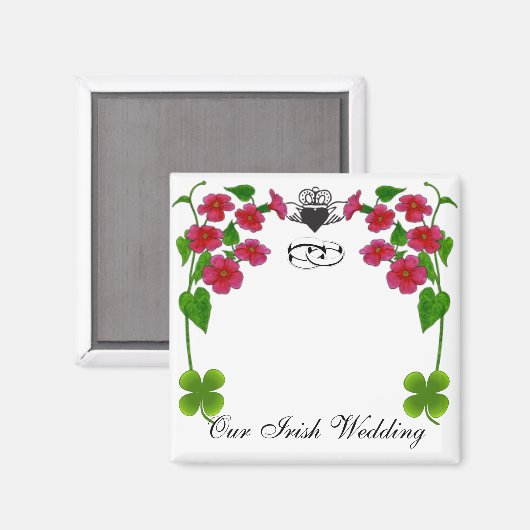 Onze Ierse bruiloft Magneet (Voorkant / Achterkant)