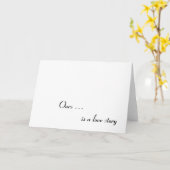 Onze ... is een liefdesverhaal kaart (Gele Bloem)