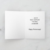 Onze jaren samen met een Jubileum-kaart Kaart (Binnen)