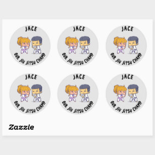 Onze Jiu Jitsu Champ Verjaardag Ronde Sticker
