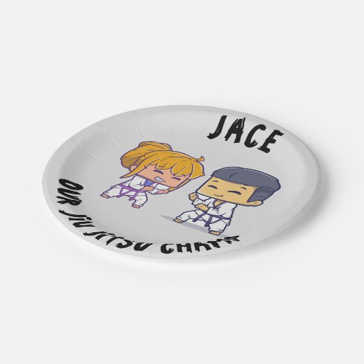 Onze Jiu Jitsu Champ Verjaardagspapier Bord (Gekanteld)