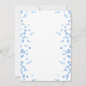 Onze jongen draait om één blauwe dag uitnodiging (Achterkant)