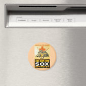 Onze jongens hebben een Sox ~ Knit je bit nodig Magneet (Insitu (Vaatwasser))