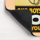 Onze jongens hebben een Sox ~ Knit je bit nodig Muismat (Hoek)