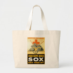 Onze jongens hebben sox ~ Knip nodig. Grote Tote Bag
