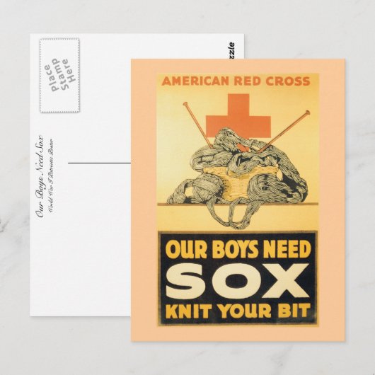 Onze jongens hebben Sox nodig Briefkaart (Voorkant / Achterkant)