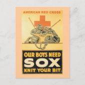 Onze jongens hebben Sox nodig Briefkaart (Voorkant)