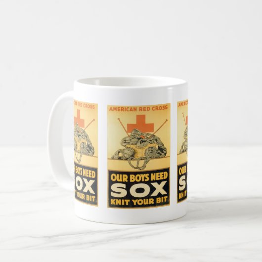 Onze jongens hebben Sox nodig Koffiemok (Voorkant links)