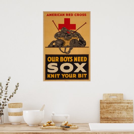 Onze jongens hebben Sox nodig Poster (Keuken)