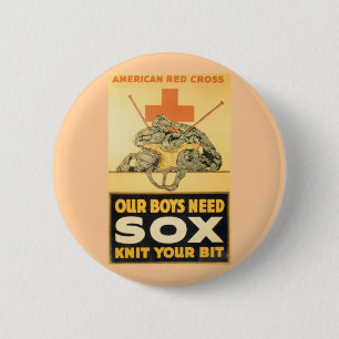 Onze jongens hebben Sox nodig Ronde Button 5,7 Cm