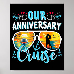 Onze jubileum cruise echtgenoot echtgenote koppels poster