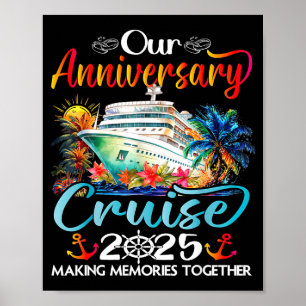 Onze jubileum cruise echtgenoot echtgenote koppels poster