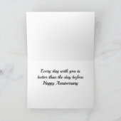 "ONZE JUBILEUM" ELKE DAG MET U <3 KAART (Binnen)