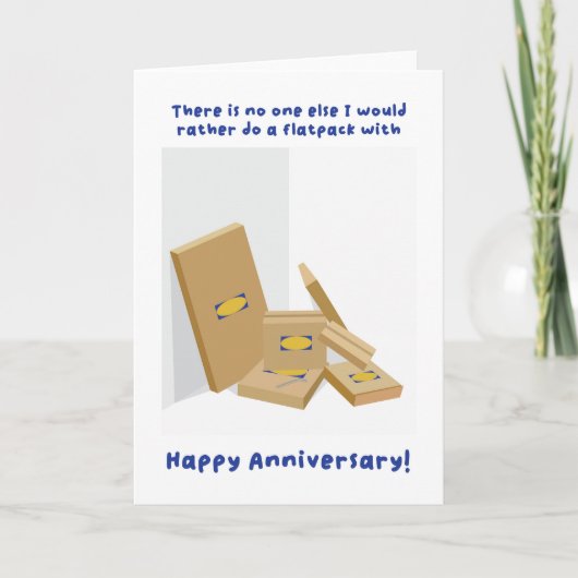 Onze Jubileum Flatpack-Kaart Kaart (Voorkant)