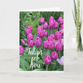"ONZE JUBILEUM" TULIPS/ALLES WAT IK VAN JE VIND! KAART (Voorkant)