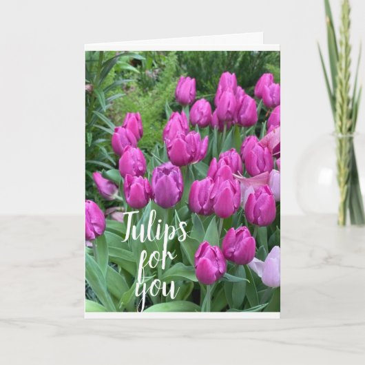 "ONZE JUBILEUM" TULIPS/ALLES WAT IK VAN JE VIND! KAART (Voorkant)