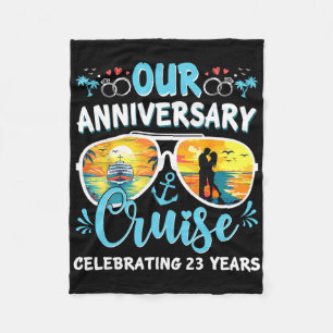 Onze jubileumcruise ter viering van 23 jaar samen fleece deken