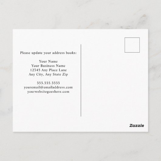 Onze Kantoor heeft aangepaste zakelijke Logo verpl Briefkaart (Achterkant)